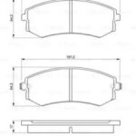 Колодки тормозные дисковые перед BOSCH