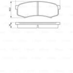 Колодки тормозные дисковые зад BOSCH