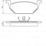 Колодки тормозные дисковые перед BOSCH