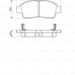 Колодки тормозные дисковые перед BOSCH