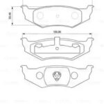 Колодки тормозные дисковые BOSCH