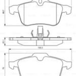 Колодки тормозные дисковые перед BOSCH