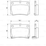 Колодки тормозные дисковые зад BOSCH
