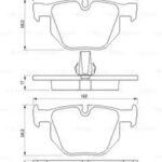 Колодки тормозные дисковые зад BOSCH