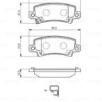 Колодки тормозные дисковые зад BOSCH