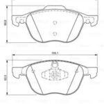 Колодки тормозные дисковые перед BOSCH