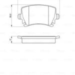 Колодки тормозные дисковые зад BOSCH