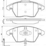 Колодки тормозные дисковые перед BOSCH 986424797