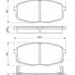 Колодки тормозные дисковые перед BOSCH