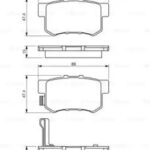 Колодки тормозные дисковые зад BOSCH 986461006