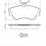 Колодки тормозные дисковые перед BOSCH
