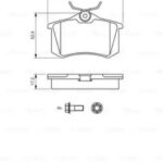 Колодки тормозные дисковые зад BOSCH