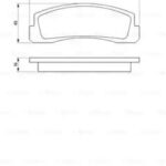 Колодки тормозные дисковые BOSCH