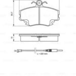 Колодки тормозные дисковые перед BOSCH