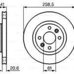 Диск тормозной BOSCH