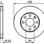 Диск тормозной передний BOSCH