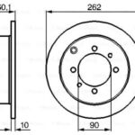 Диск тормозной задний BOSCH