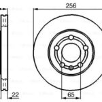 Диск тормозной передний BOSCH