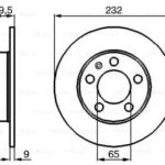 Диск тормозной задний BOSCH 986478868