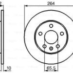 Диск тормозной BOSCH 986478884