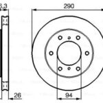 Диск тормозной BOSCH