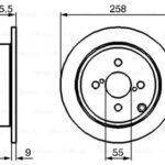 Диск тормозной BOSCH