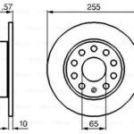 Диск тормозной BOSCH