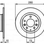 Диск тормозной BOSCH