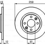 Диск тормозной BOSCH