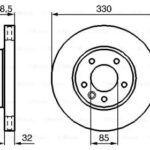 Диск тормозной BOSCH