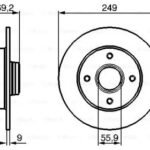 Диск тормозной BOSCH