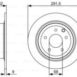 Диск тормозной задний BOSCH