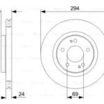 Диск тормозной BOSCH 986479372