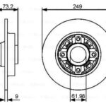 Диск тормозной BOSCH 986479388