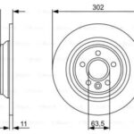 Диск тормозной BOSCH