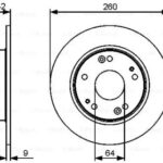 Диск тормозной задний BOSCH