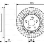 Диск тормозной BOSCH