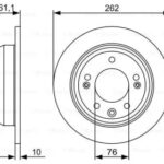Диск тормозной BOSCH