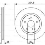 Диск тормозной BOSCH
