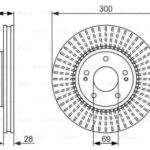 Диск тормозной передний BOSCH