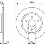 Диск тормозной BOSCH