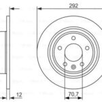 Диск тормозной BOSCH