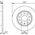 Диск тормозной BOSCH