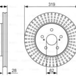 Диск тормозной BOSCH