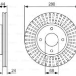 Диск тормозной BOSCH