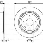 Диск тормозной задний BOSCH