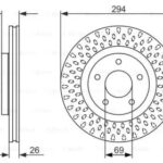Диск тормозной BOSCH