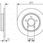 Диск тормозной BOSCH