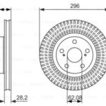 Диск тормозной передний BOSCH