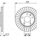 Диск тормозной BOSCH